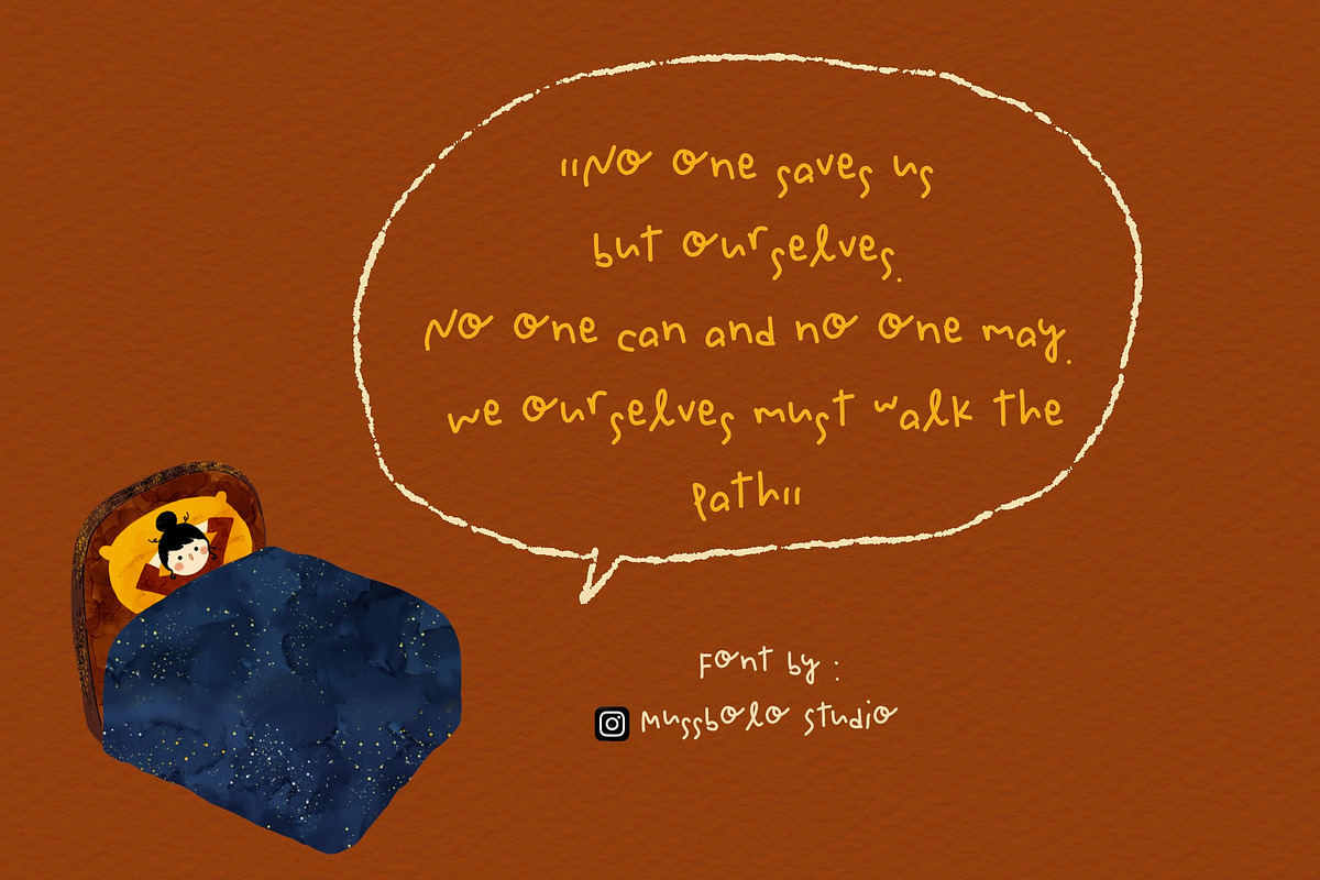 Messy Handwriting Font -Doodle font, a Handwritten Font by Mussbolo Studio (Photo 2 of 3)