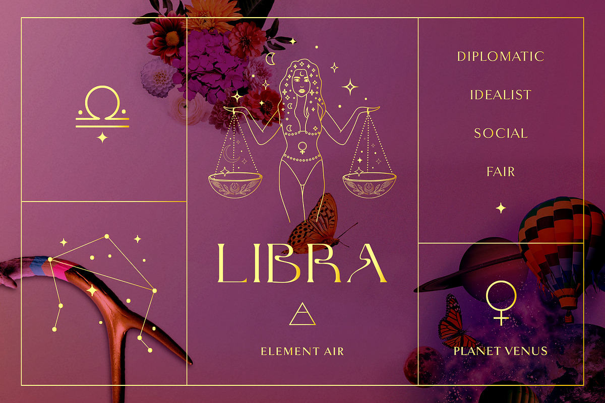 Zodiac Signs Horoscope Illustrations, a Graphic by Olya Creative (Photo 4 of 37)