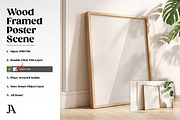 Wood Framed Poster DIN A PSD Mockup, a Household Mockup by Julian Adams (Thumbnail 3 of 3)
