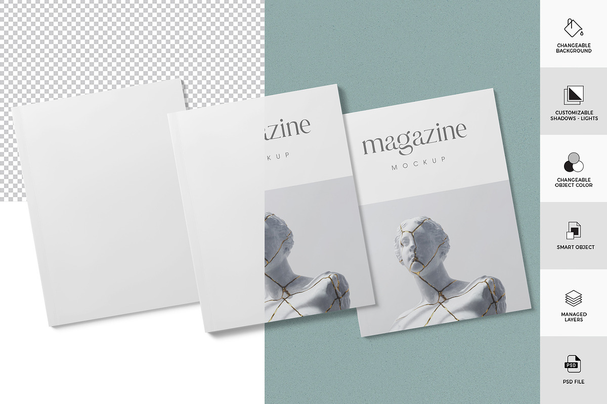 Magazine Mockup, a Product Mockup by ZippyPixels (Photo 2 of 6)