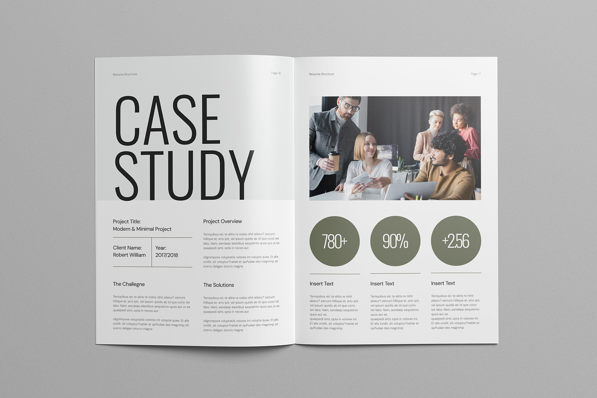 Resume Brochure Template Canva, a Brochure Template by Pixelpick (Photo 8 of 9)