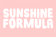 Sunshine Formula, a Sans Serif Font by pizzadudedotdk (Thumbnail 1 of 4)