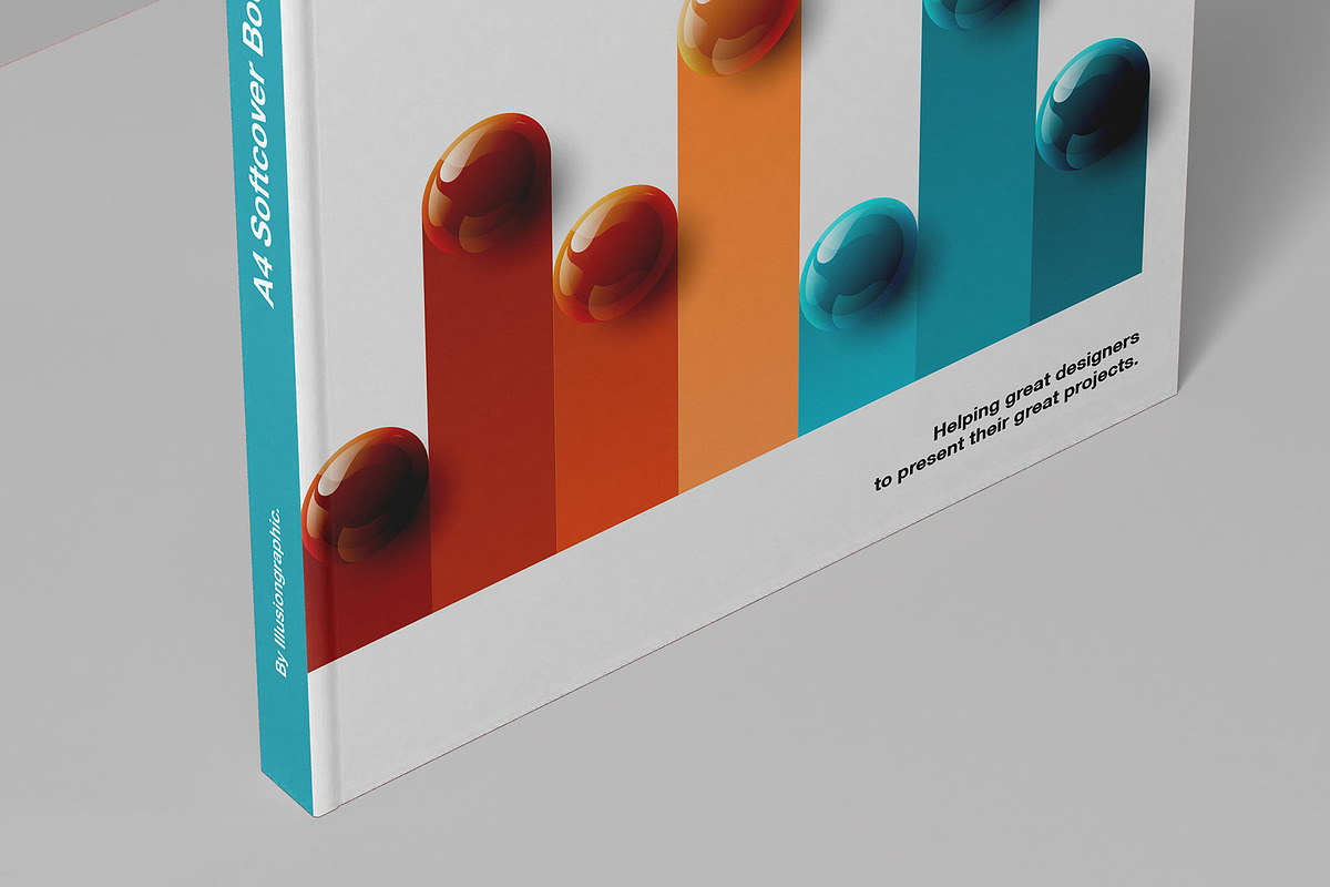A4 Softcover Book Mockup - 10 views, a Books & Magazine Mockup by Illusiongraphic (Photo 15 of 25)