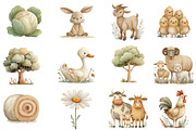 Family Farm animals baby collection, an Illustration by DreamCafeArt (Thumbnail 5 of 8)
