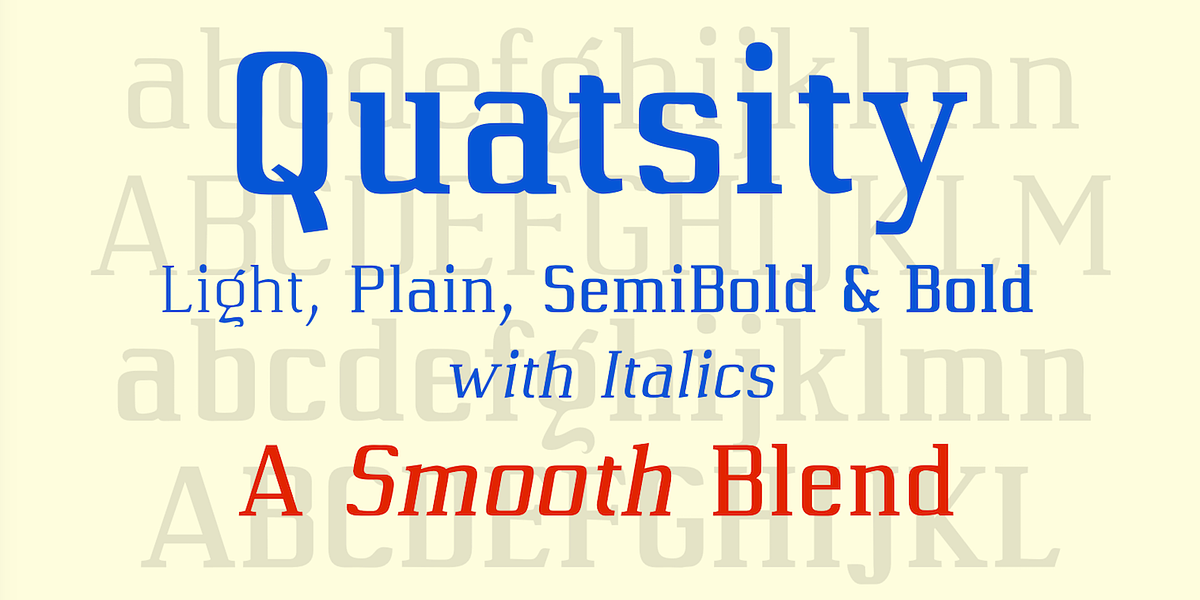 Quatsity, a Serif Font by Ingrimayne Type (Photo 2 of 8)