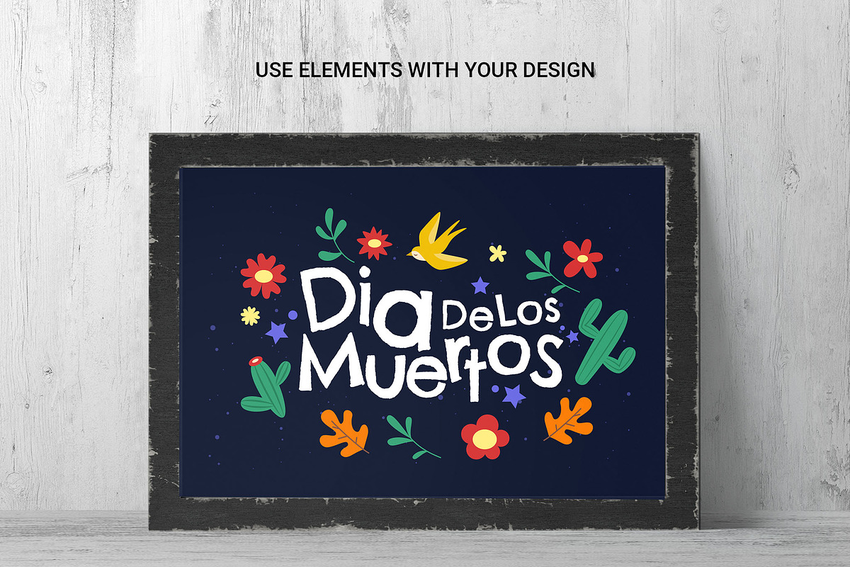 Mexican Dia De Muertos Illustrations, an Illustration by DesignerCandies (Photo 5 of 8)