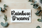 Rainbow Dream, a Script Font by Mini_World (Thumbnail 4 of 9)