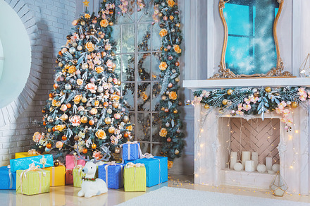 Christmas tree and gifts under it stock photo containing xmas and tree