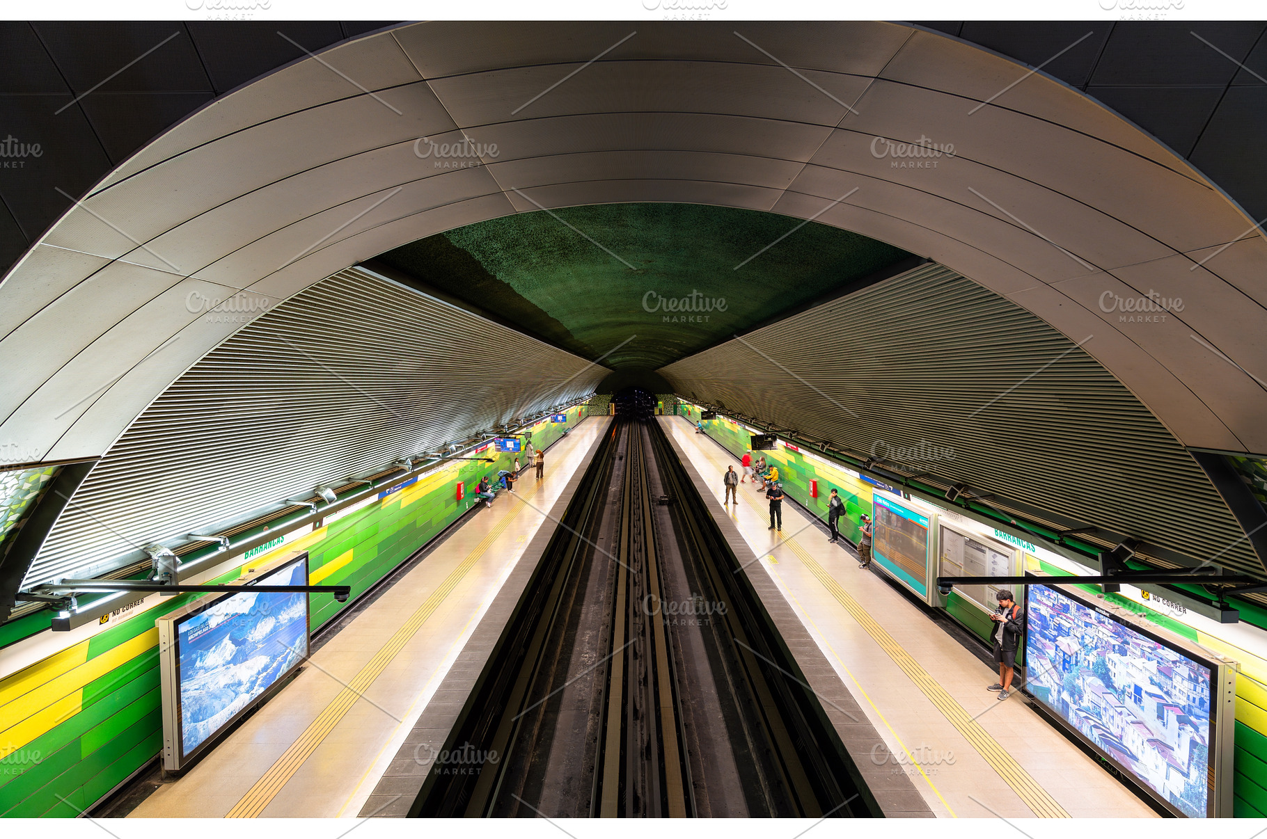 Barrancas Metro Station platform on, a Transportation Photo by Leonid Andronov