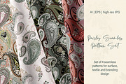Paisley Seamless Pattern Set, a Pattern Graphic by Svetlana Lerie (Thumbnail 4 of 9)