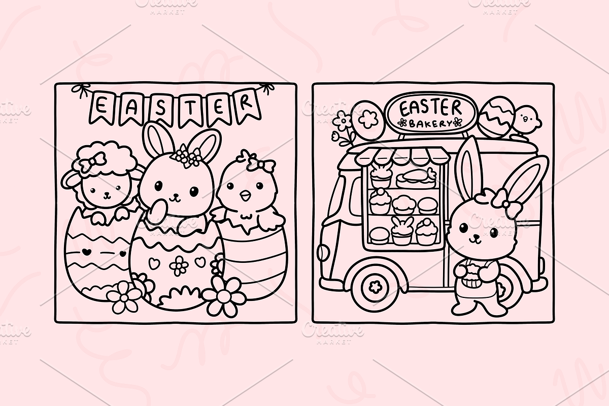 Bold & Easy Coloring Book Bundle, an Empty State Illustration by Neon Studio (Photo 19 of 32)