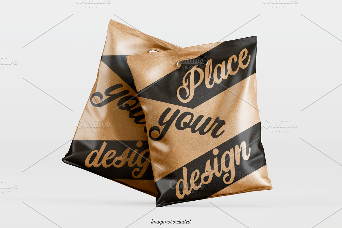 Paper bag brown color mockup bundles, a Packaging Mockup by Ambo Ampeng (Photo 18 of 32)