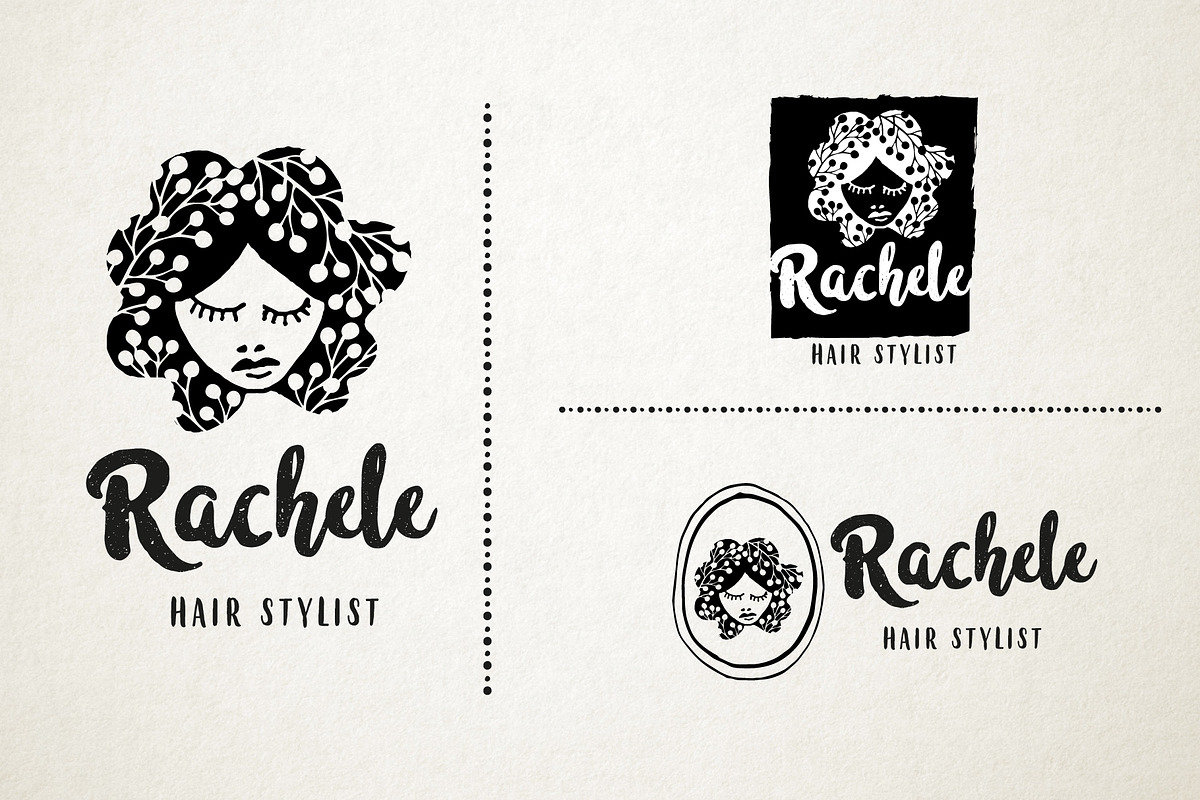 Feminine premade hand drawn logo 01, a Branding & Logo Template by Nues Design (Photo 4 of 11)