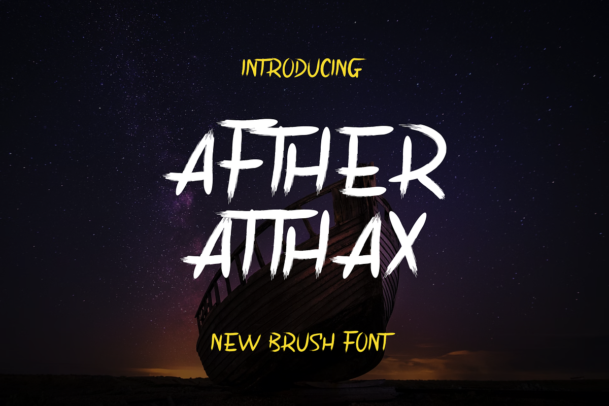 Afther Atthax Font, a Handwritten Font by albert_kalingga (Photo 1 of 5)