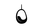 Hanging Egg Chair Silhouette Bundle, an Illustration by Designer_Momina (Thumbnail 25 of 51)
