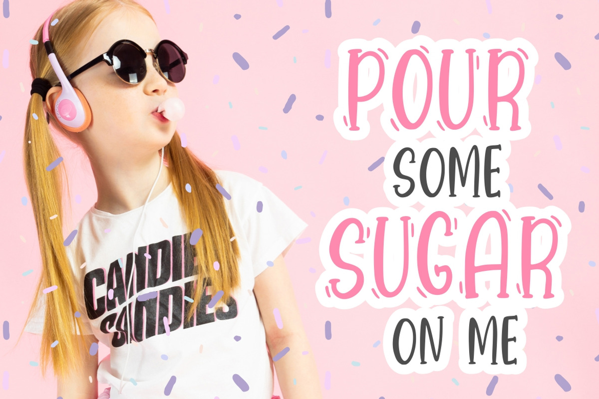 Bubblegum Fun Advertisement Font preview 4