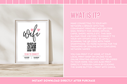 Pink & Black WiFi QR Code Sign, a Flyer Template by SunshineStudioBoutique (Thumbnail 3 of 10)