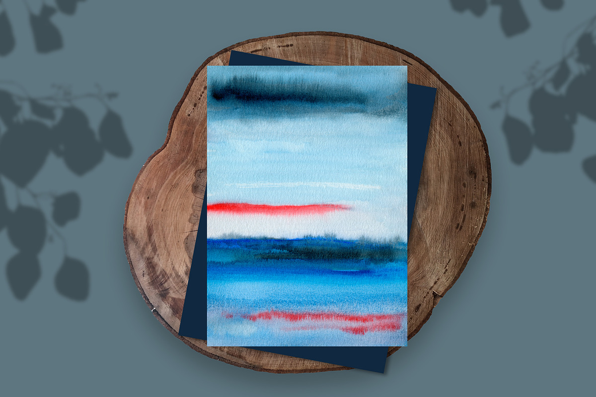 About Sunset, Watercolor Scenery, a Background Graphic by Marmoris.Arts (Photo 16 of 17)