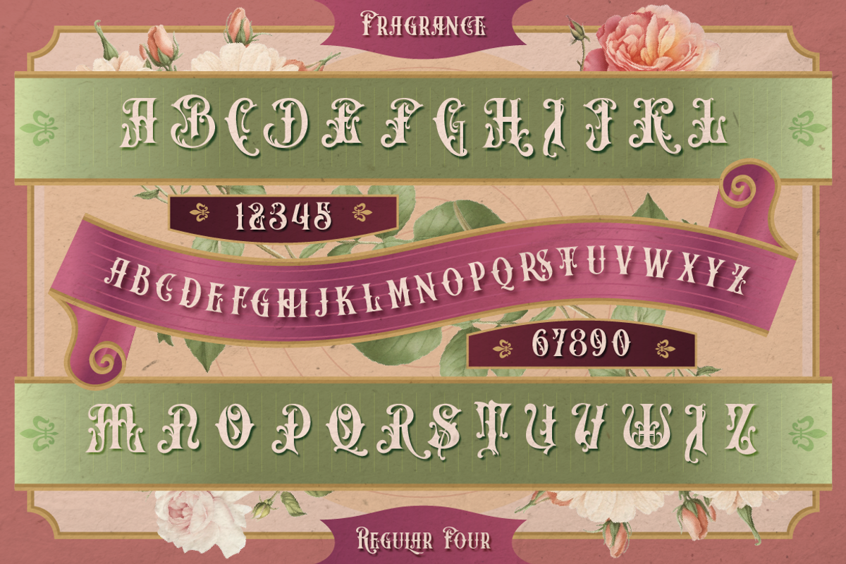 Fragrance, a Serif Font by Burntilldead (Photo 8 of 14)