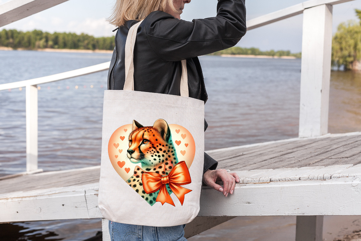 Valentine's Cheetah Clipart, an Illustration by DreamArtGraphic (Photo 5 of 6)