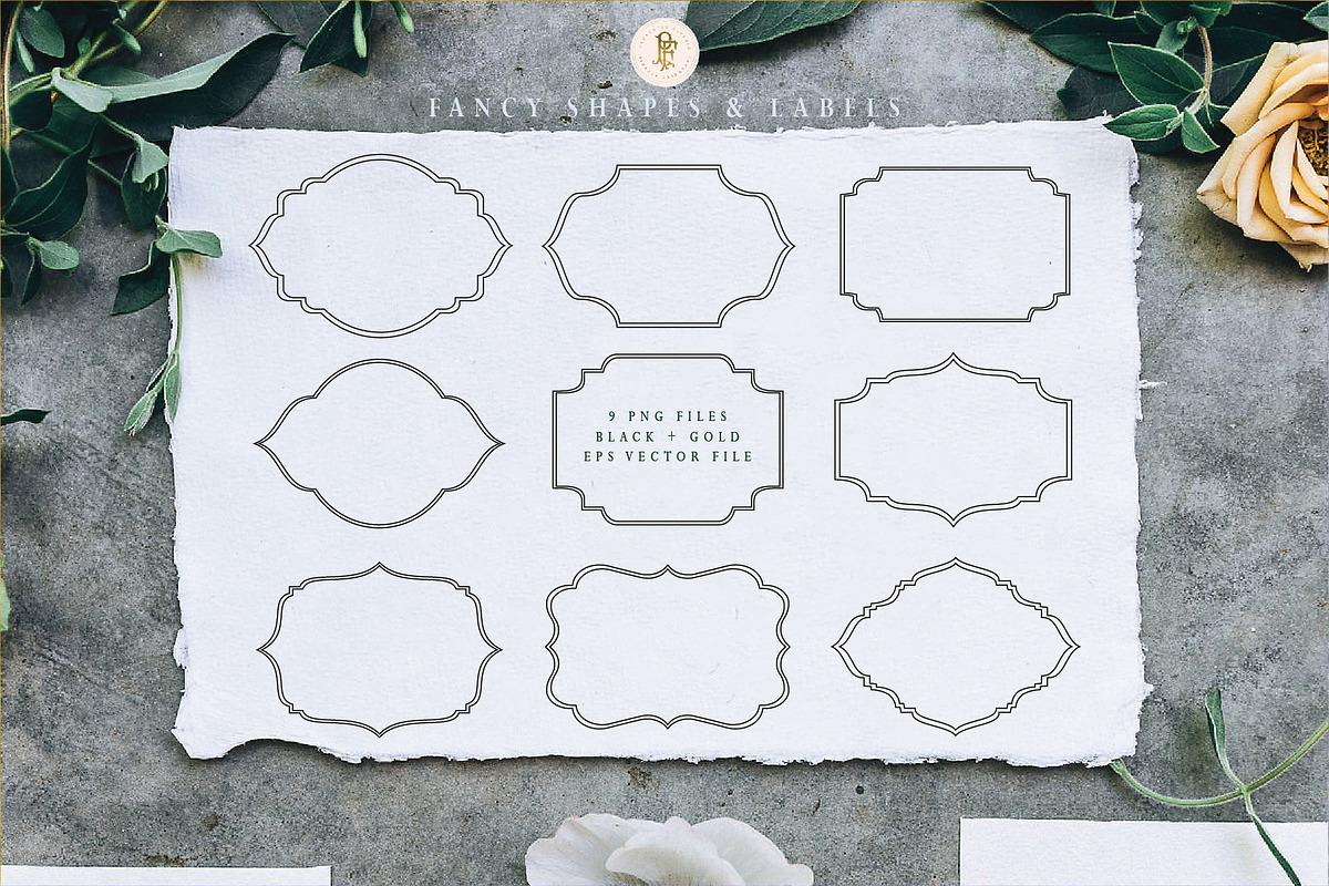 Fancy Ornate Frames, an Object Graphic by Freshmint Paperie (Photo 1 of 3)