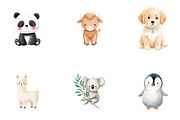 Cute animal clipart, a Seasonal Illustration by CreationArt (Thumbnail 3 of 4)