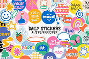 Dopamine Daily Planner Stickers, an Object Graphic by Zeukaa (Thumbnail 1 of 11)