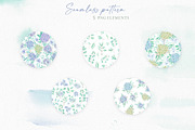 Watercolor hydrangea & eucalyptus, a Decorative Illustration by Re_Margarita_Art (Thumbnail 10 of 10)