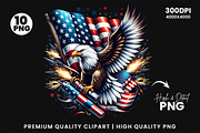 4th of July Patriotic Eagle USA Flag, an Animal Illustration by Creative Arslan (Thumbnail 6 of 7)