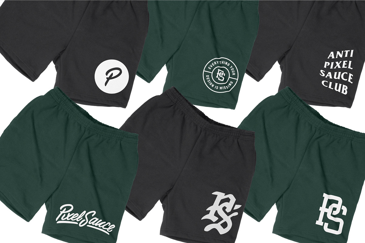 LA Apparel HF02 Heavy Fleece Short, a Bottom Mockup by Pixel Sauce™ (Photo 2 of 6)