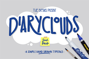 Diaryclouds typeface