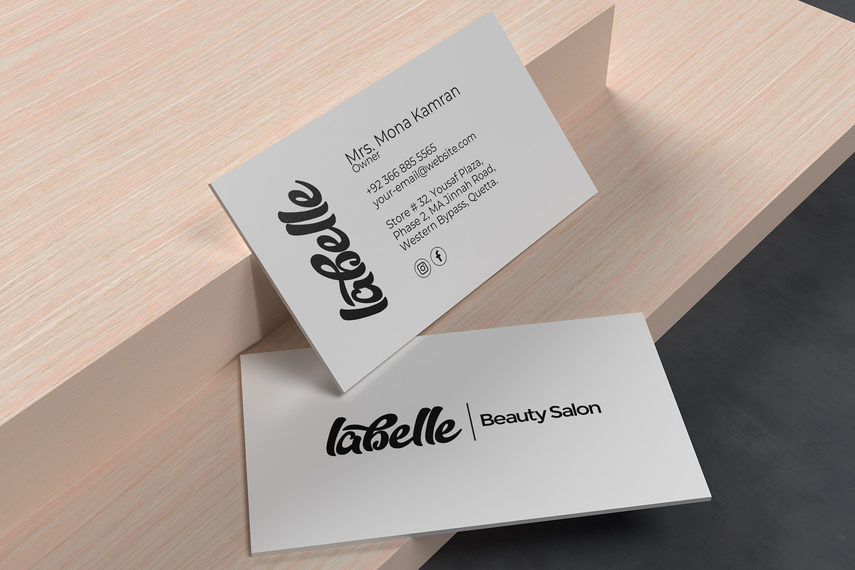 Salon Owner Business Card Template, a Business Card Template by Studio3 Stock (Photo 4 of 4)