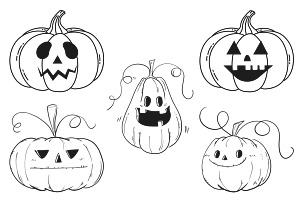 Halloween Pumpkin Set 3