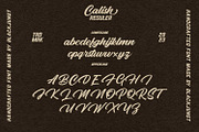 Calish Script, a Script Font by Black Junst (Thumbnail 7 of 11)