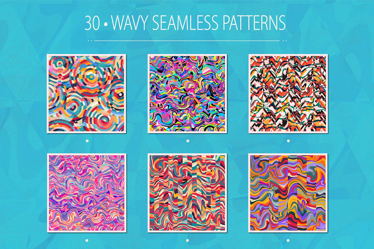 Wavy mosaic patterns, a Pattern Graphic by Gudiny (Photo 4 of 6)