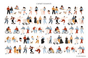 People and dogs in park illustration, a Person Illustration by LyubovZaytseva (Thumbnail 11 of 22)