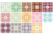 #220 Pastel Plaid Fabric Set, a Pattern Graphic by Plaid4You (Thumbnail 2 of 5)