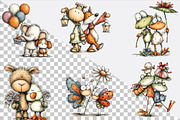 Whimsical Animals Best Friend Clipar, an Animal Illustration by SVGArt (Thumbnail 3 of 9)