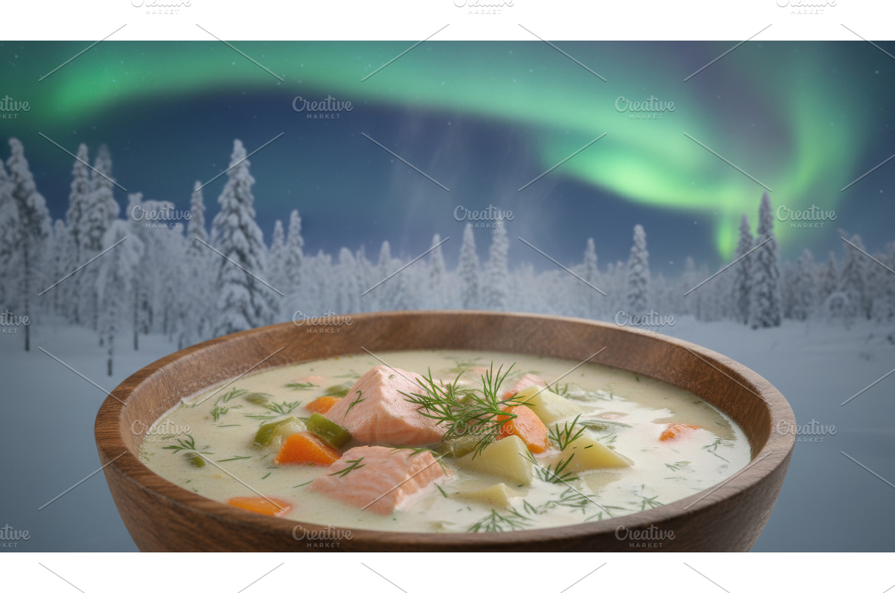 Creamy salmon soup from Nordic, a Nature Photo by Igor Tichonow