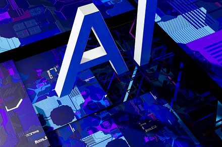 Ai technology concept in digital abstract background, a Technology Photo by OSORIOartist