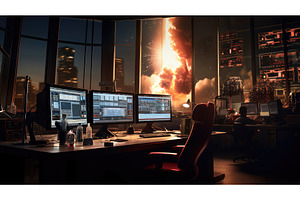 control rocket stars ai generated, a Technology Photo by pikepicture