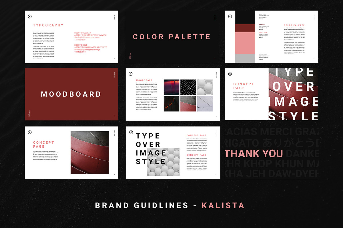 Template Brand Guidelines - Kalista, a Presentation Template by Marissen (Photo 3 of 4)