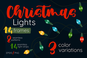 Christmas Lights Borders & Patterns