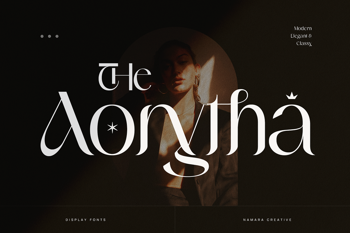 Aorytha - Modern Display Typeface, a Serif Font by Namara Creative Studio (Photo 1 of 15)