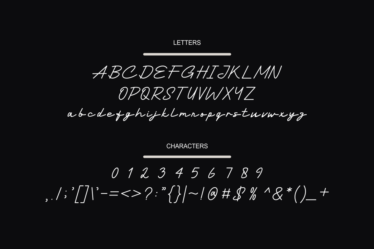 Indamaro - Font, a Handwritten Font by artchiles_design (Photo 4 of 5)
