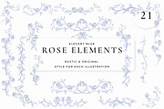 Rose Garden LineArt, a Decorative Illustration by AW Studios (Thumbnail 3 of 9)