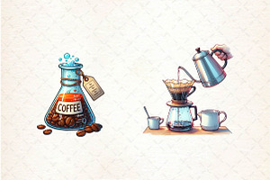 Making Coffee Clipart