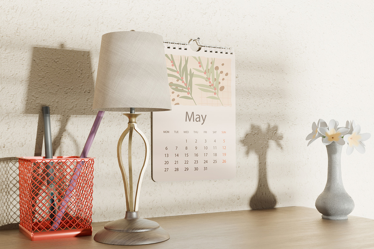 Calendar Mockup, a Poster Template by xavier_studio (Photo 4 of 5)