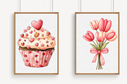 Watercolor Valentine Clipart, an Illustration by Libby Wishes (Thumbnail 5 of 7)