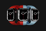 Apple Watch 7 Mockup, a Wearable Device Mockup by neueworld (Thumbnail 6 of 6)